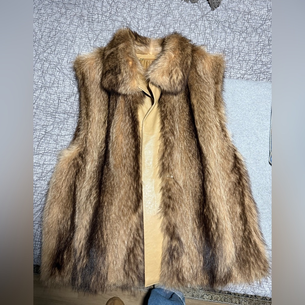Vintage Raccoon Fur vest